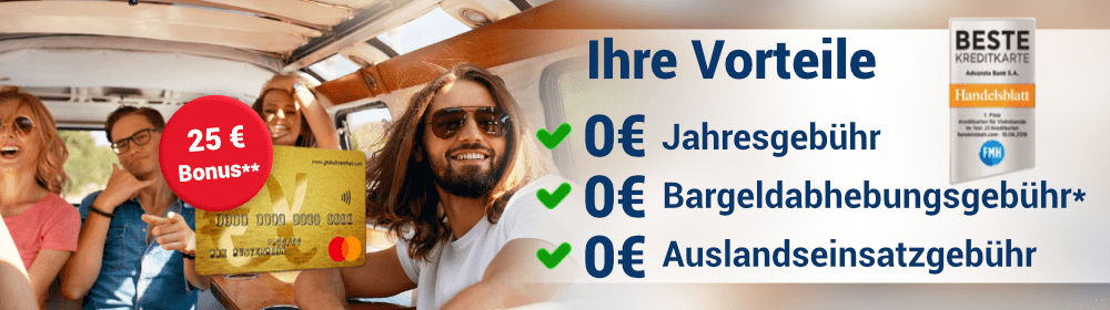 Aktionsbanner von Advanzia