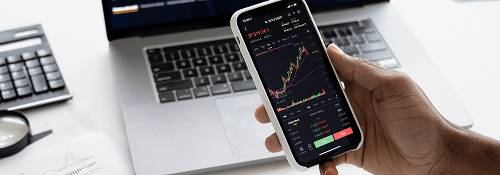 Bild mit Trading-App